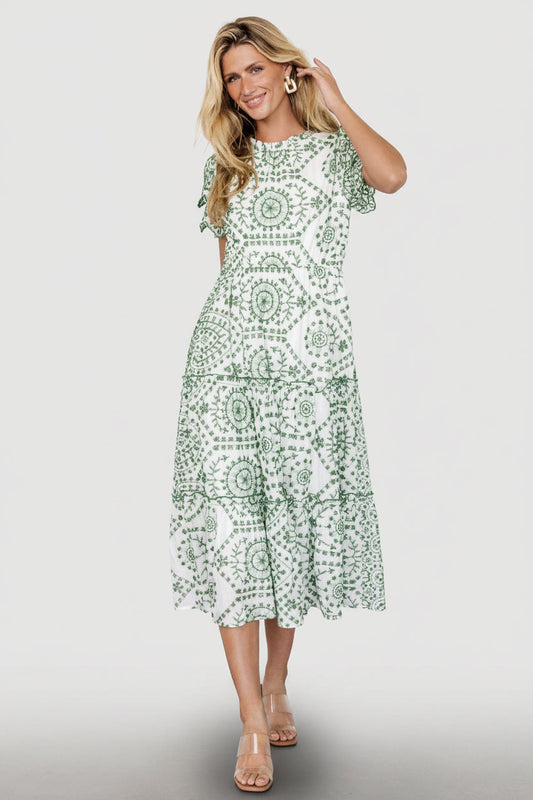 Baltic Born - Mirabel Eyelet Midi Dress