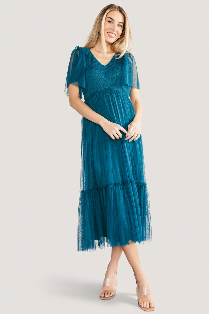 Baltic Born - Martha Smocked Tulle Dress