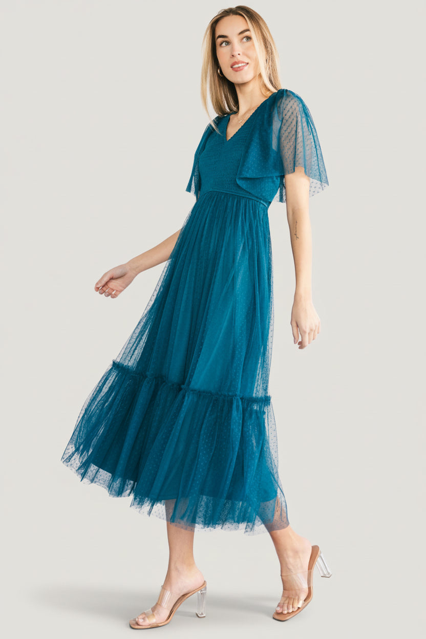 Baltic Born - Martha Smocked Tulle Dress