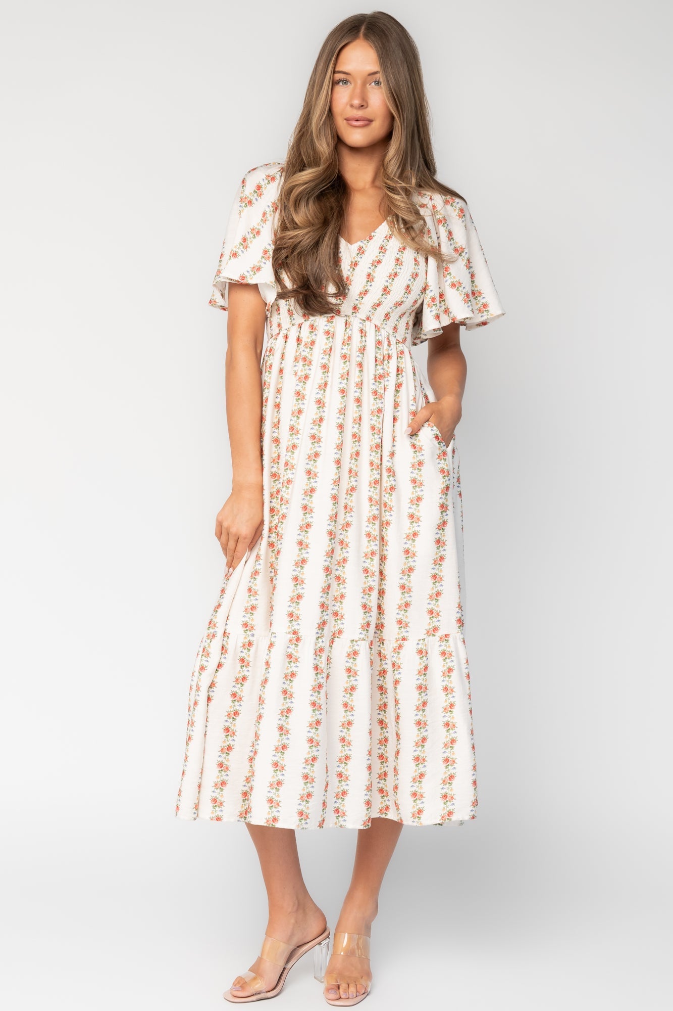 Baltic Born - Turner Smocked Midi Dress