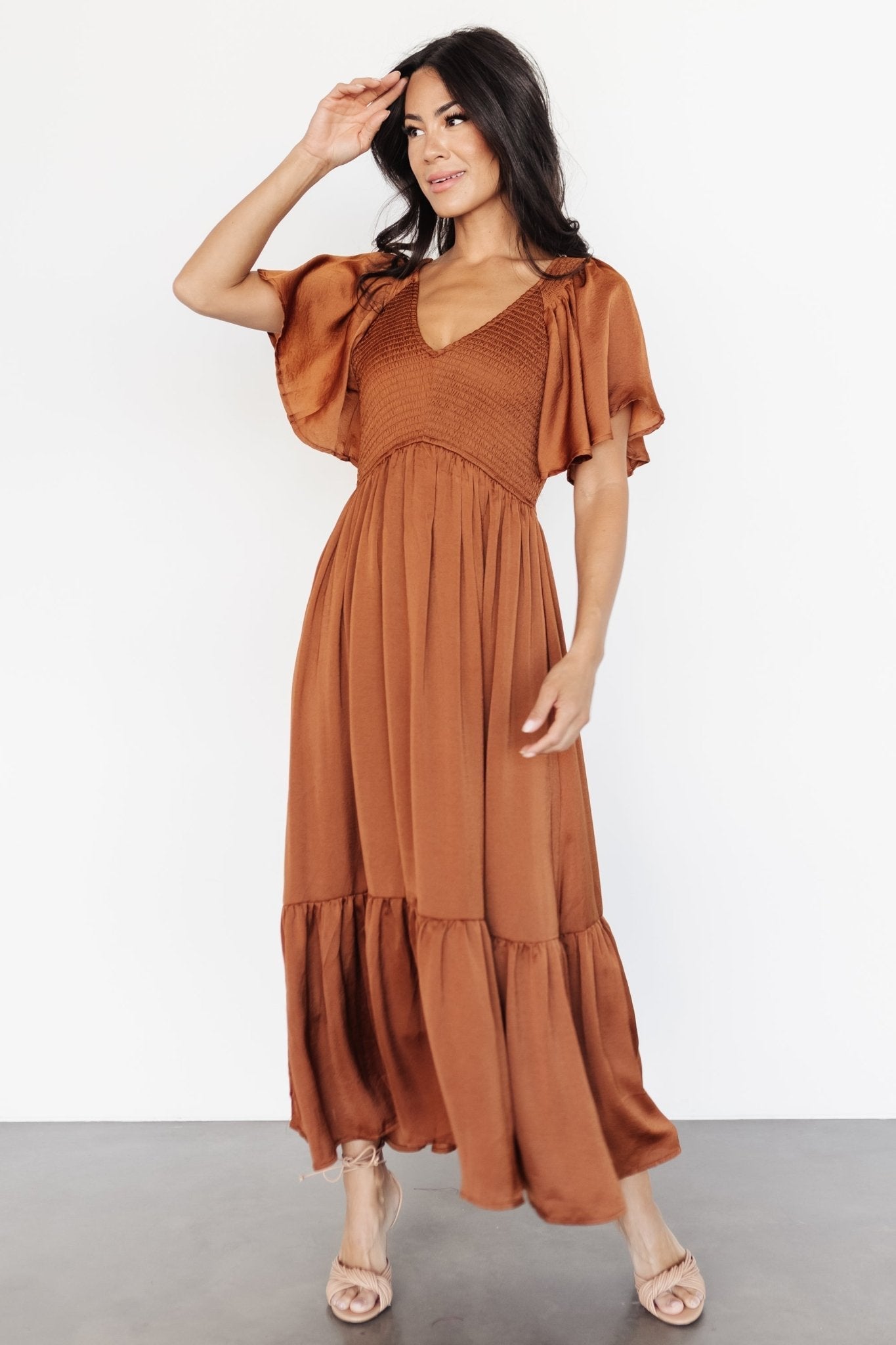 Baltic Born - Lovell Smocked Midi Dress