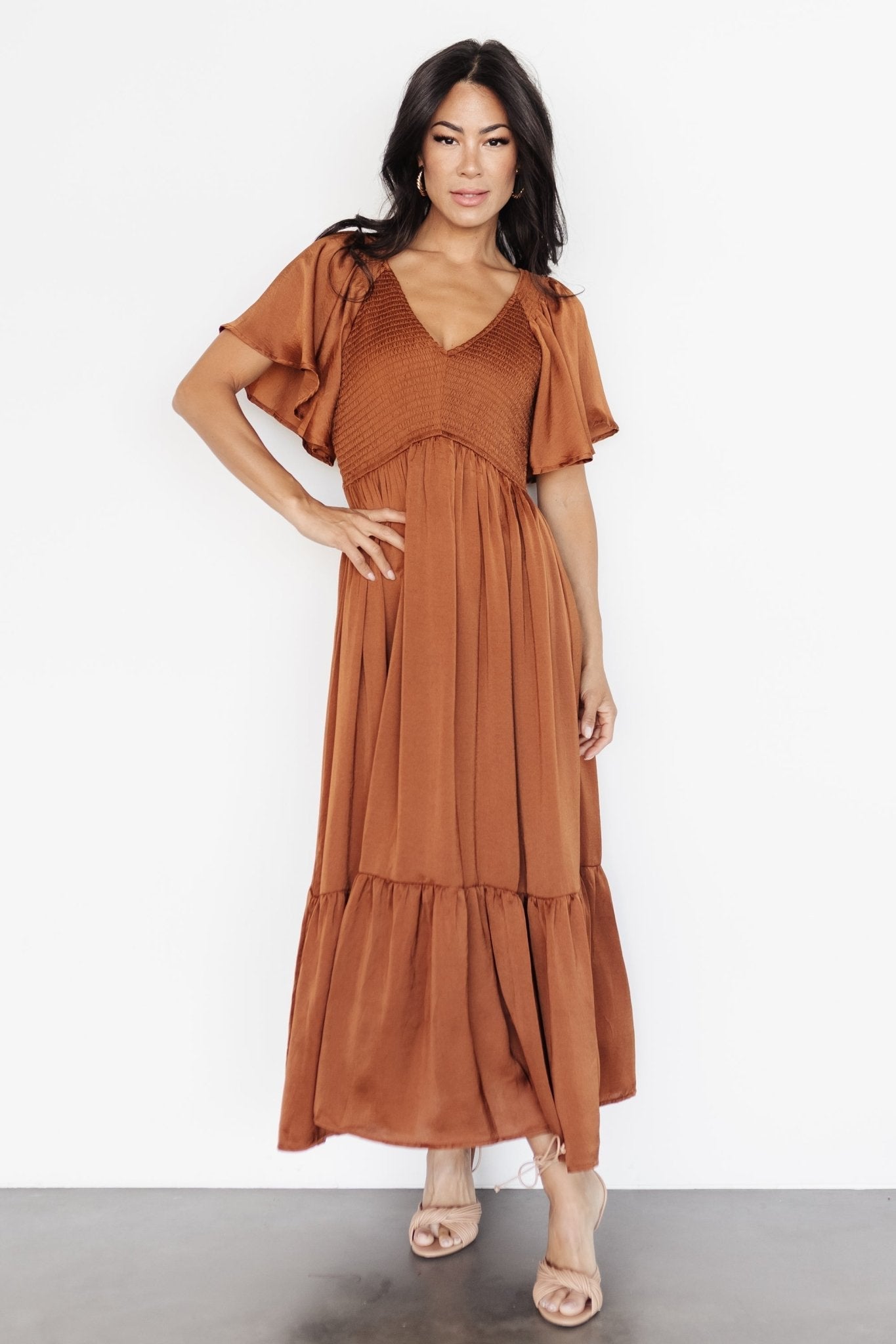 Baltic Born - Lovell Smocked Midi Dress