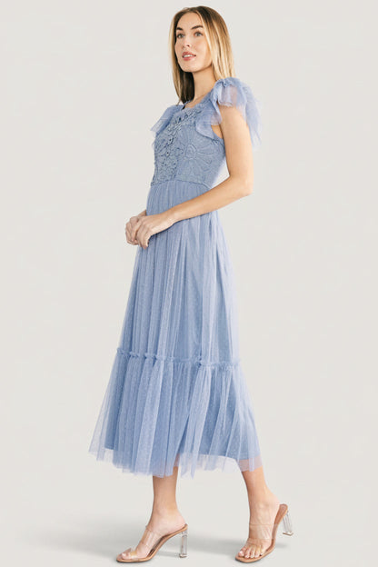 Baltic Born - Elowyn Lace Top Midi Dress