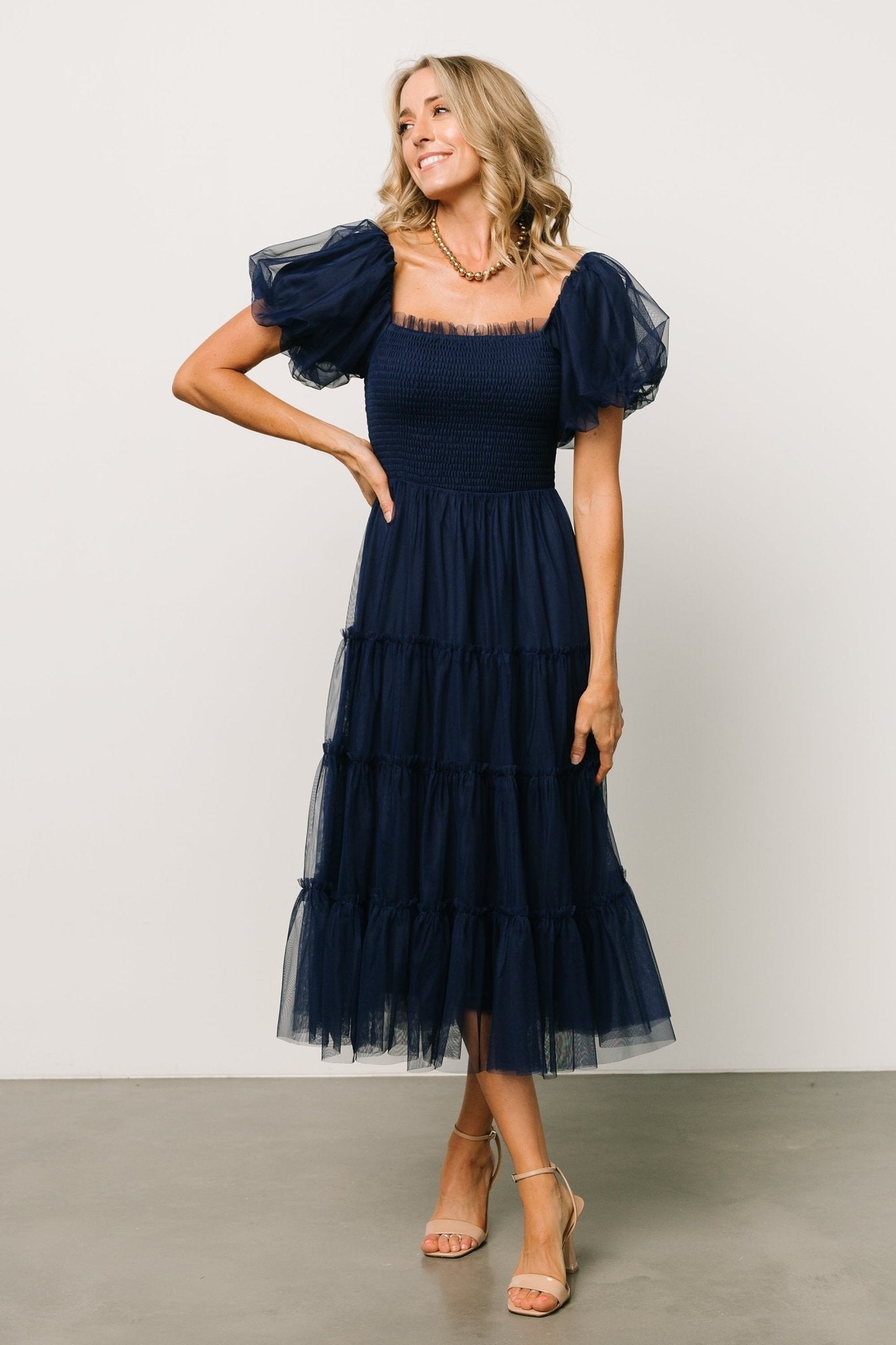 Baltic Born - Liv Tulle Midi Dress