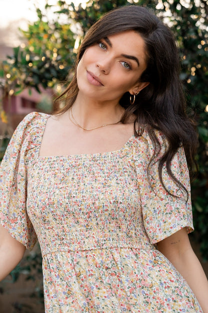 Baltic Born - Ellory Smocked Midi Dress