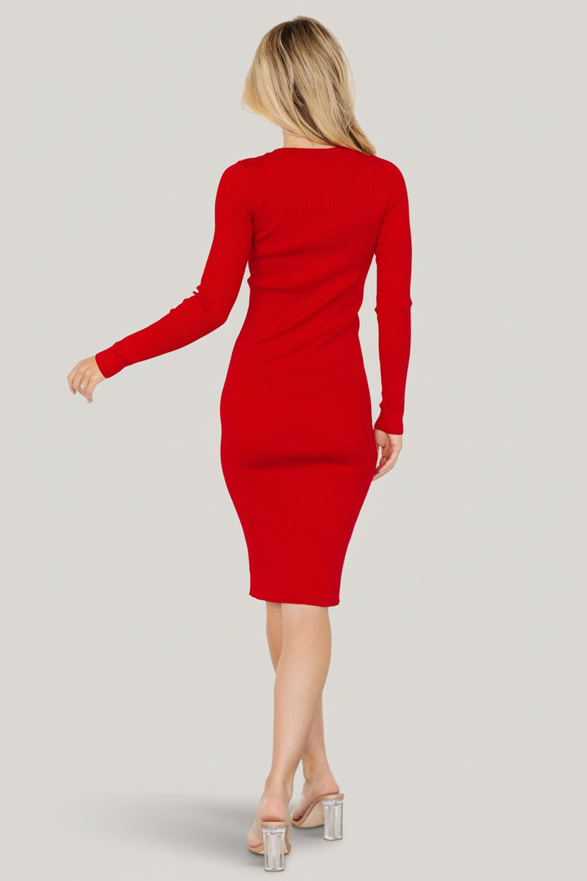 Baltic Born - Mavis Ribbed Midi Dress