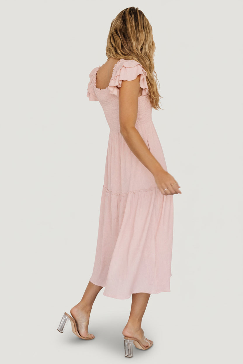 Baltic Born - Jacie Smocked Midi Dress