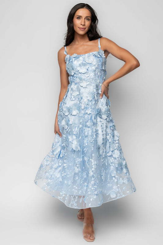 Baltic Born - Soleil Floral Applique Midi Dress