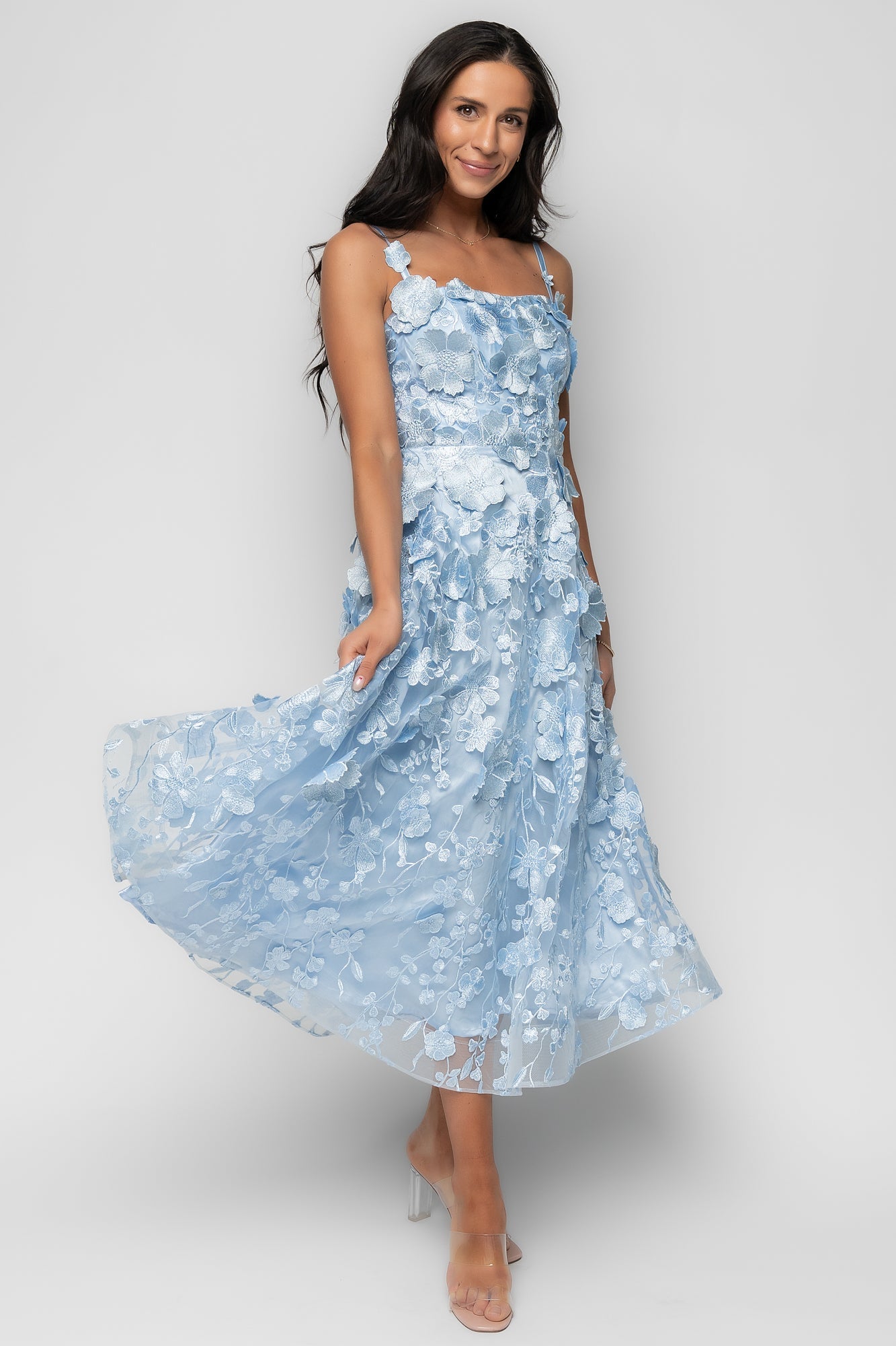 Baltic Born - Soleil Floral Applique Midi Dress