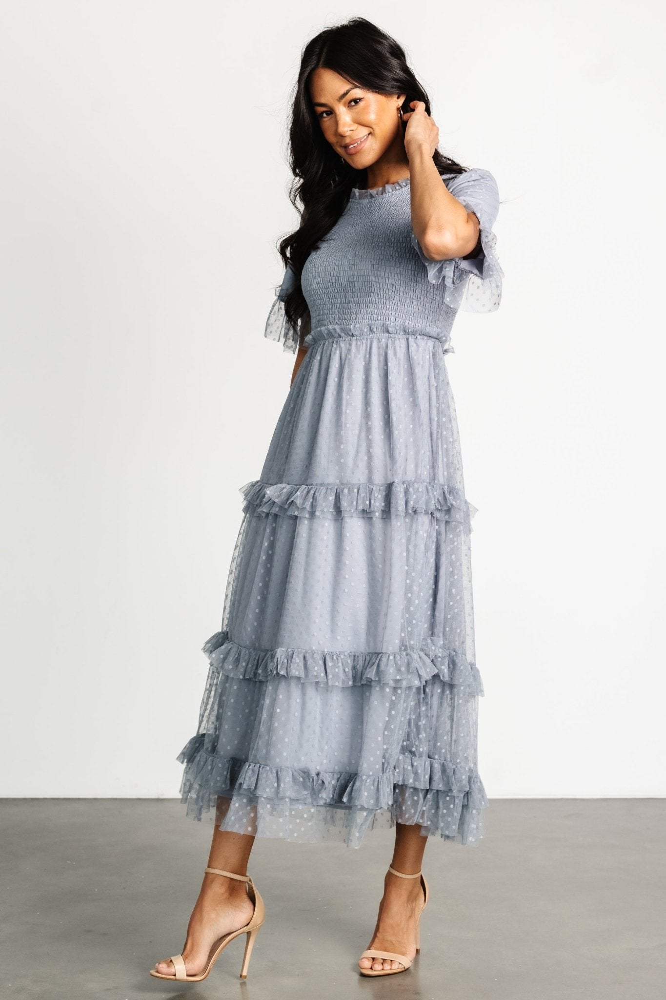 Baltic Born - Lysandra Smocked Dot Dress