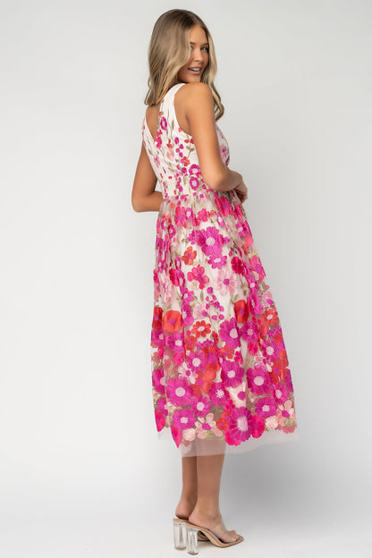 Baltic Born - Lila Embroidered Midi Dress