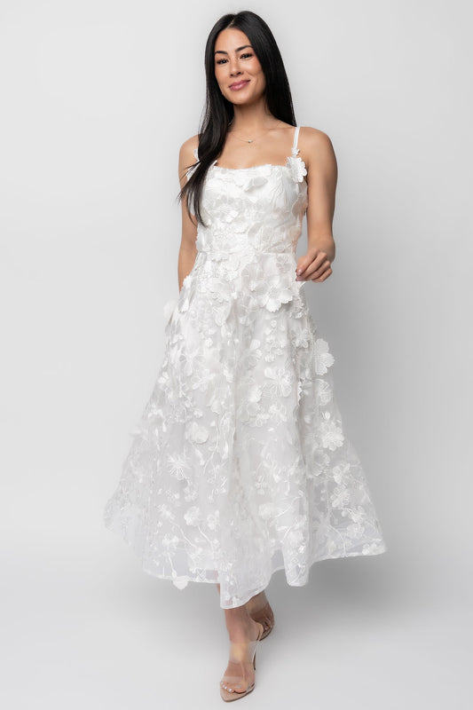 Baltic Born - Soleil Floral Applique Midi Dress