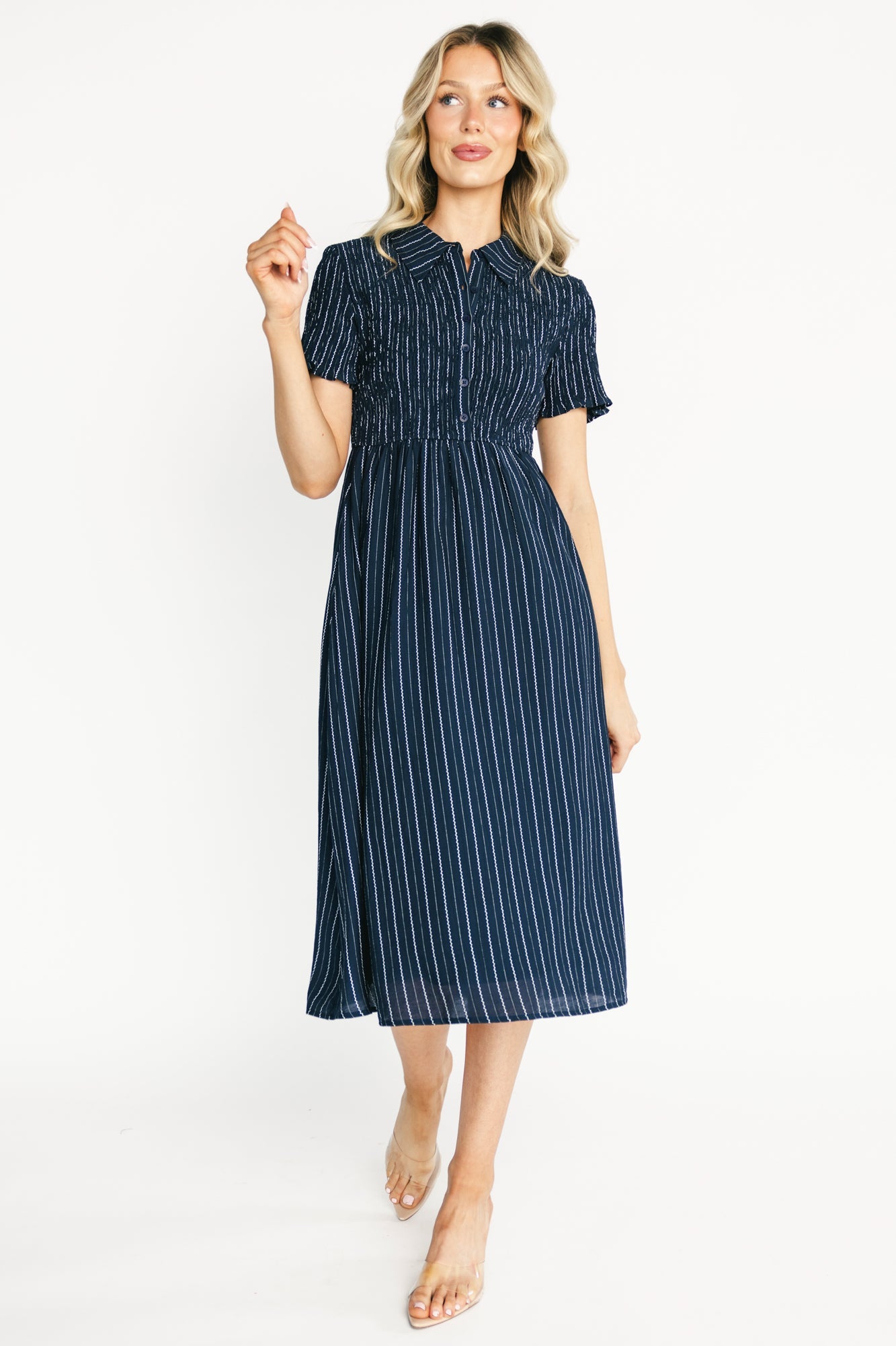 Baltic Born - Dottie Striped Midi Dress
