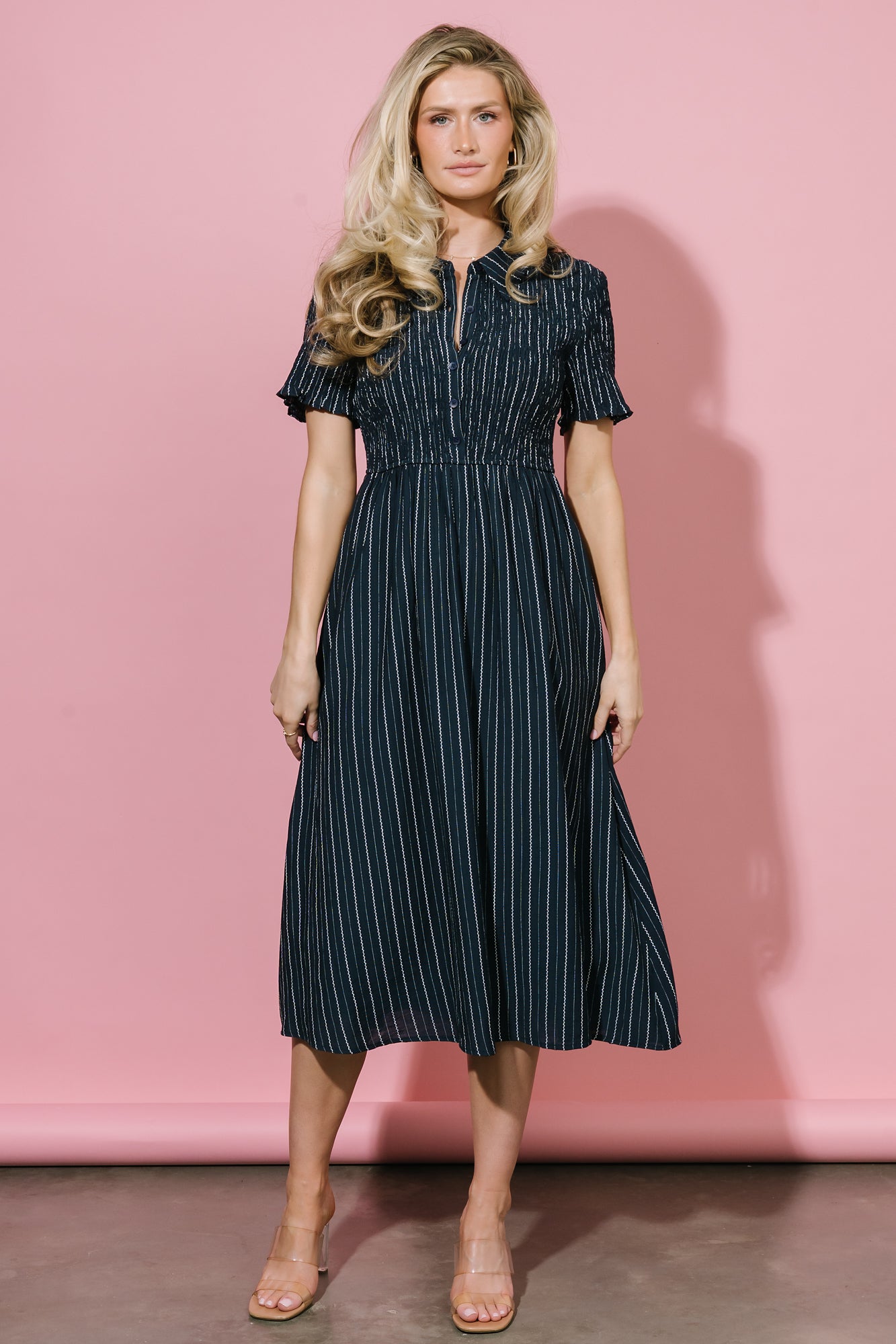 Baltic Born - Dottie Striped Midi Dress
