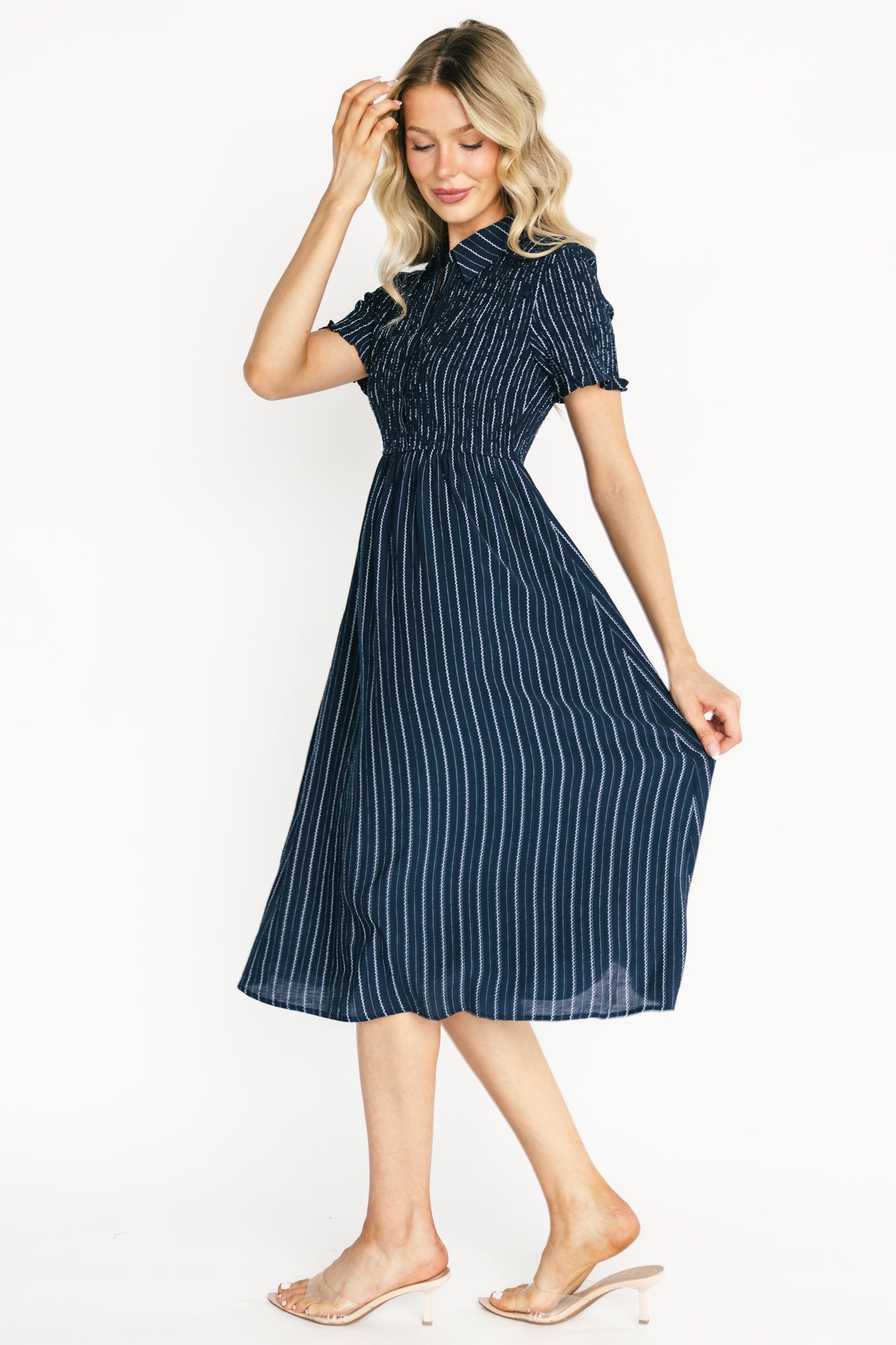 Baltic Born - Dottie Striped Midi Dress