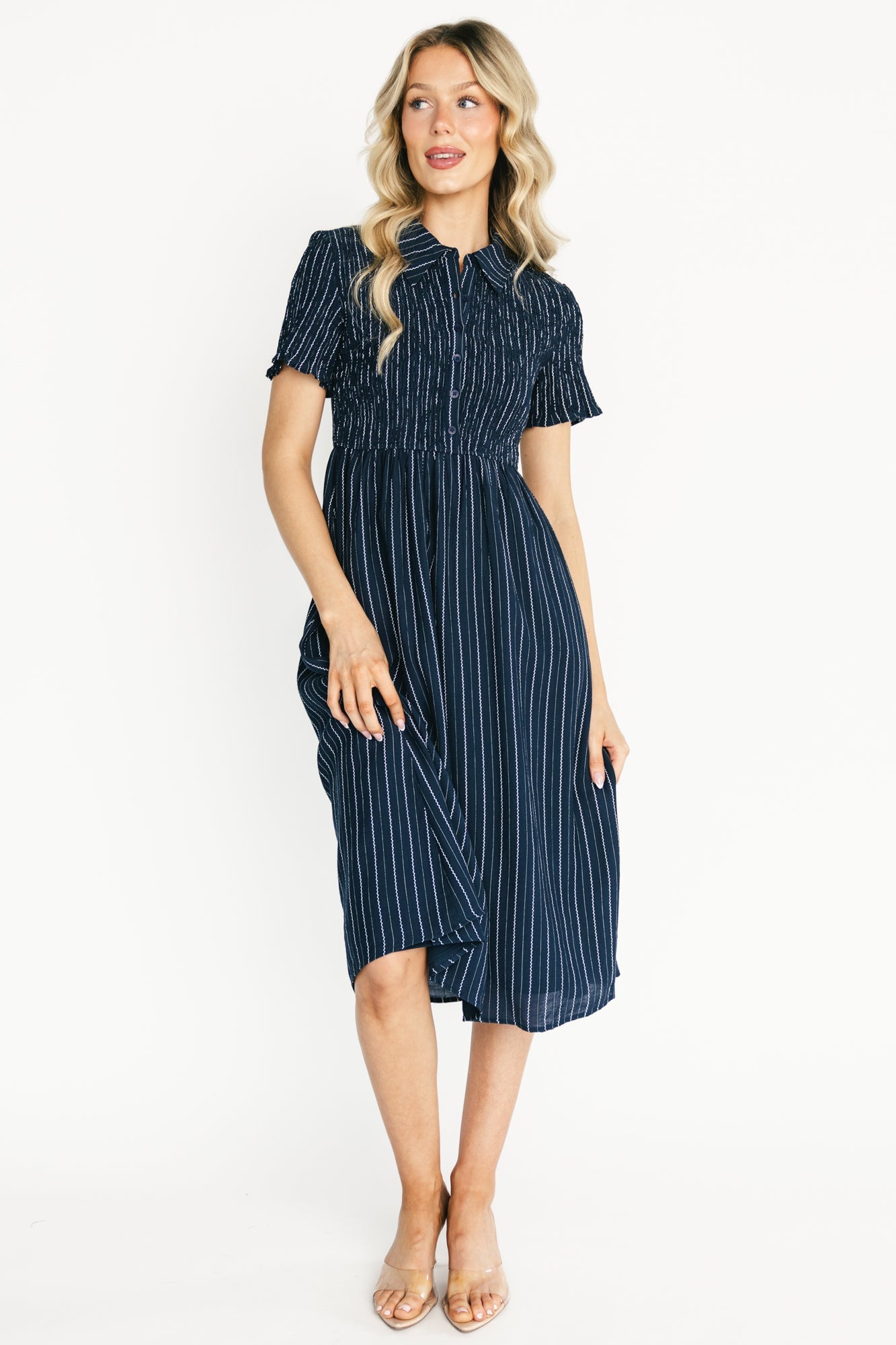 Baltic Born - Dottie Striped Midi Dress