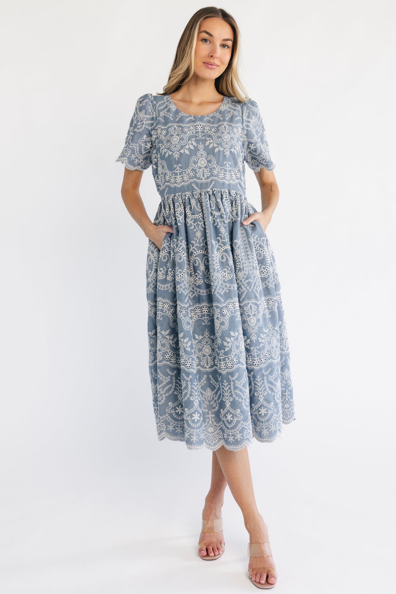 Baltic Born - Margot Eyelet Midi Dress