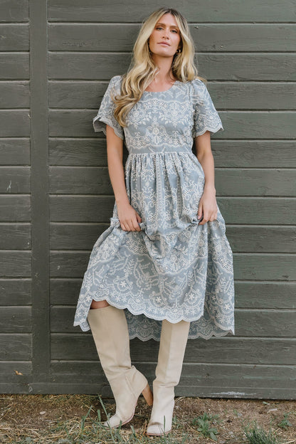 Baltic Born - Margot Eyelet Midi Dress