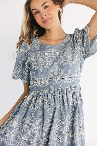 Baltic Born - Margot Eyelet Midi Dress