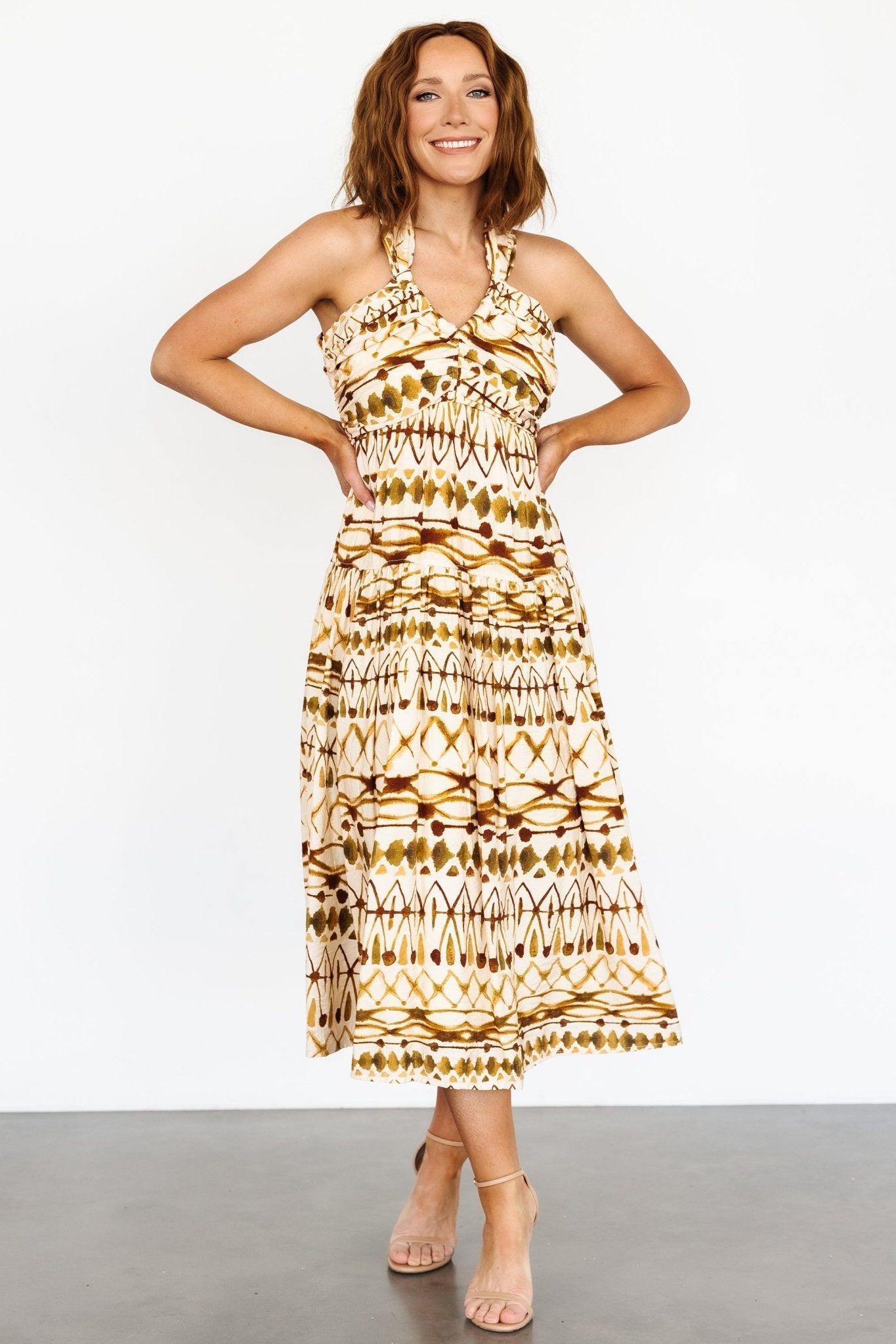 Baltic Born - Seraphina Open Back Midi Dress