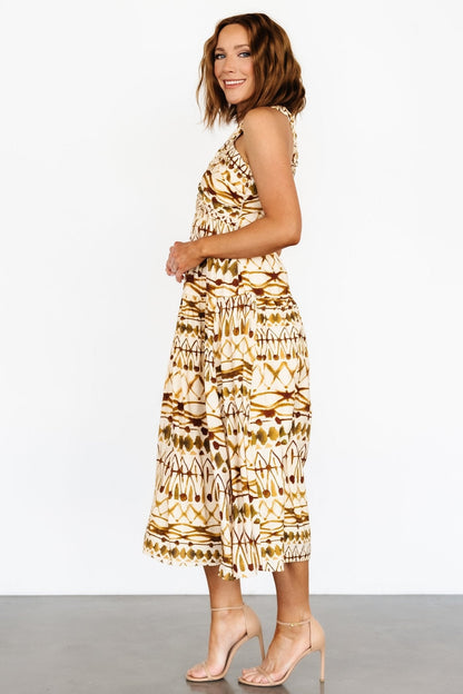Baltic Born - Seraphina Open Back Midi Dress