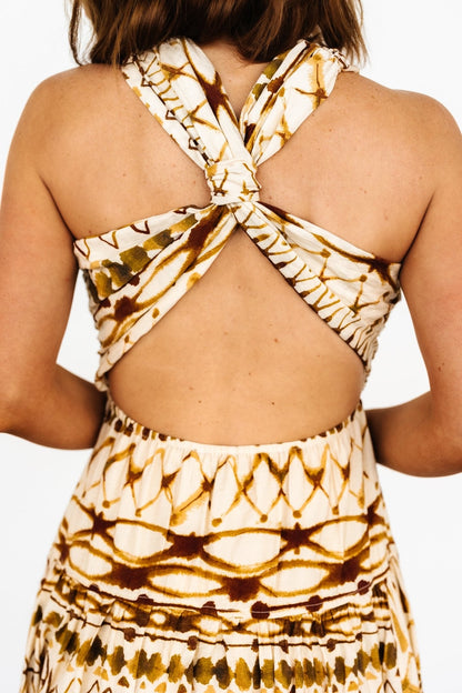 Baltic Born - Seraphina Open Back Midi Dress