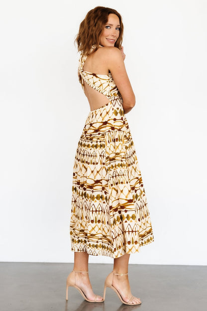 Baltic Born - Seraphina Open Back Midi Dress