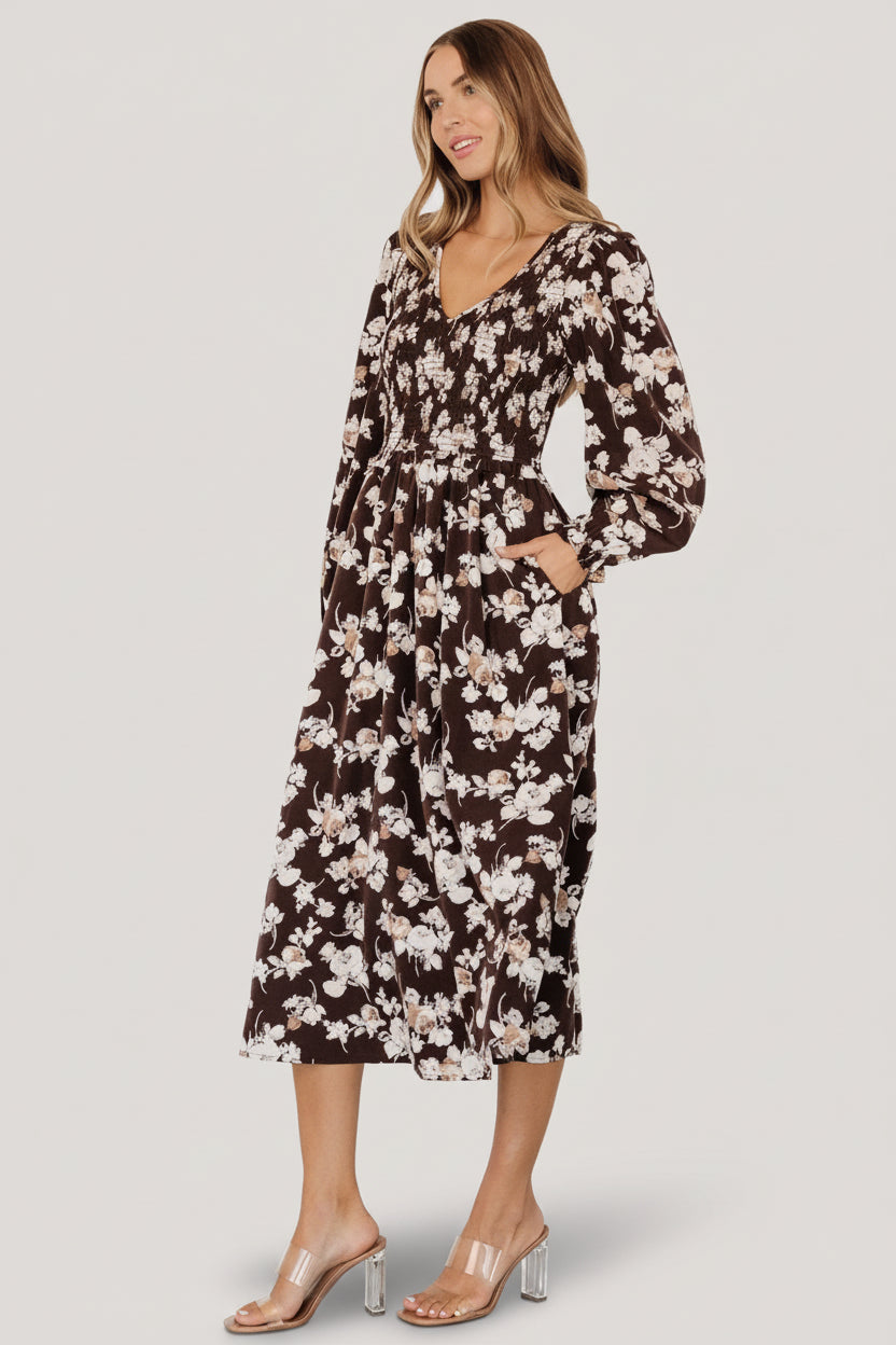 Baltic Born - Matilda Smocked Midi Dress