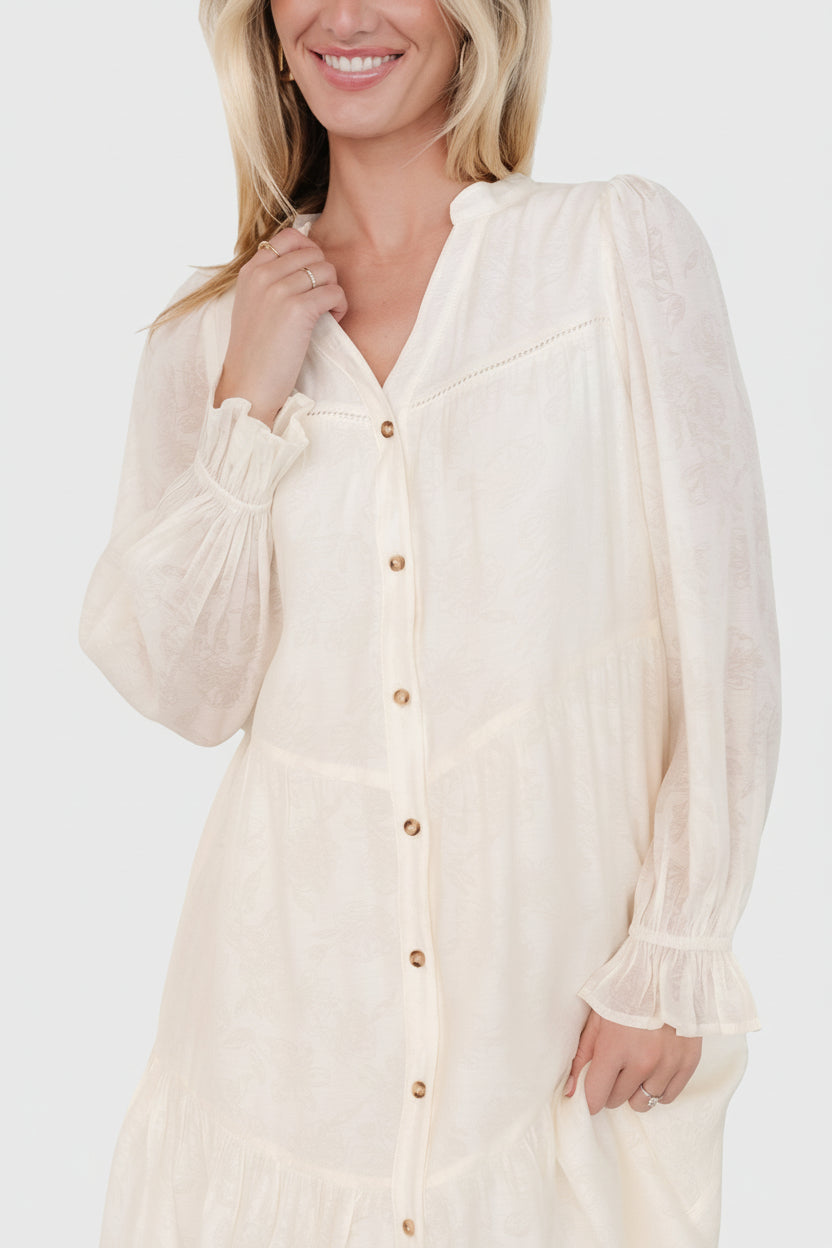 Baltic Born - Brenna Button Midi Dress