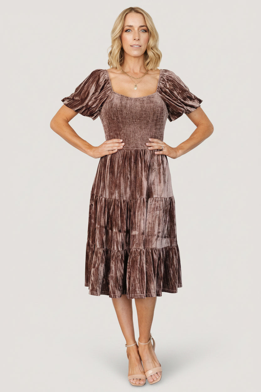 Baltic Born - Fay Velvet Midi Dress