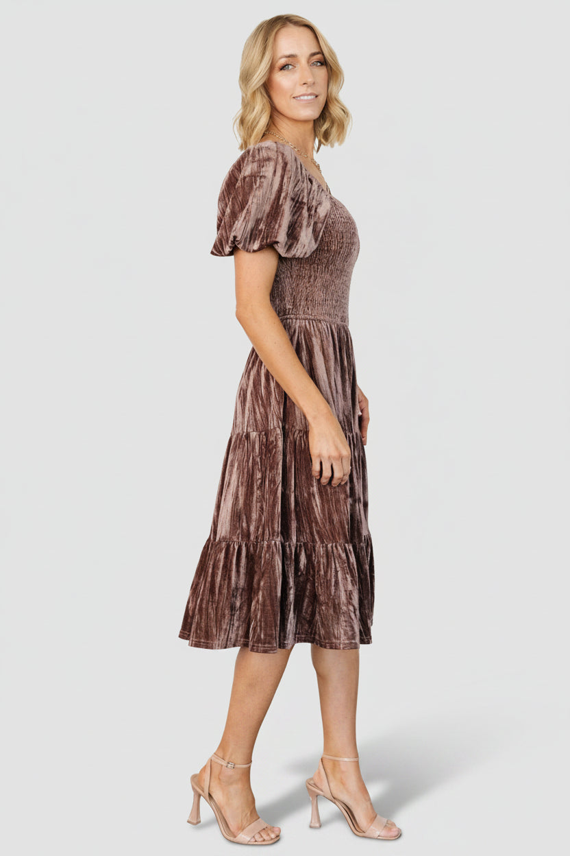 Baltic Born - Fay Velvet Midi Dress