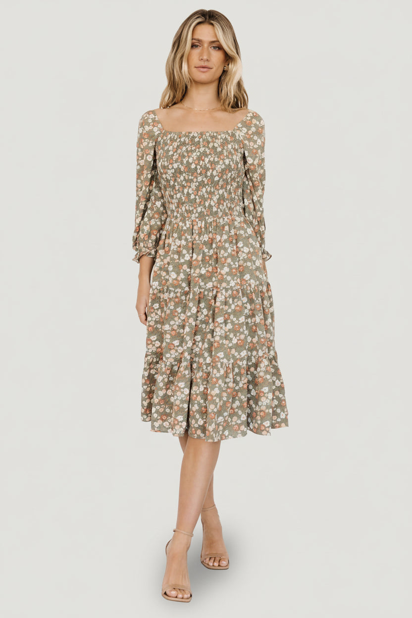 Baltic Born - Marta Smocked Midi Dress