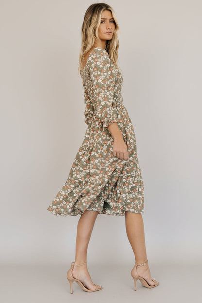 Baltic Born - Marta Smocked Midi Dress