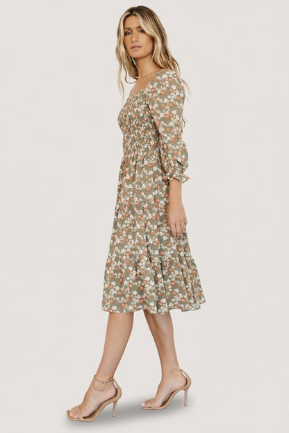 Baltic Born - Marta Smocked Midi Dress