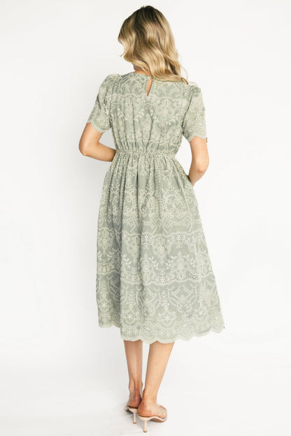 Baltic Born - Margot Eyelet Midi Dress