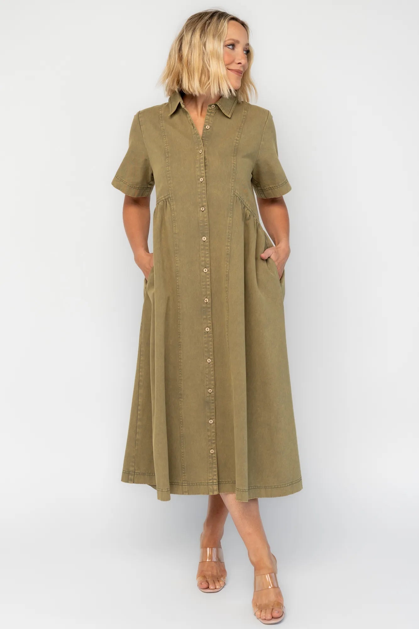 Baltic Born - Lenore Button Up Dress