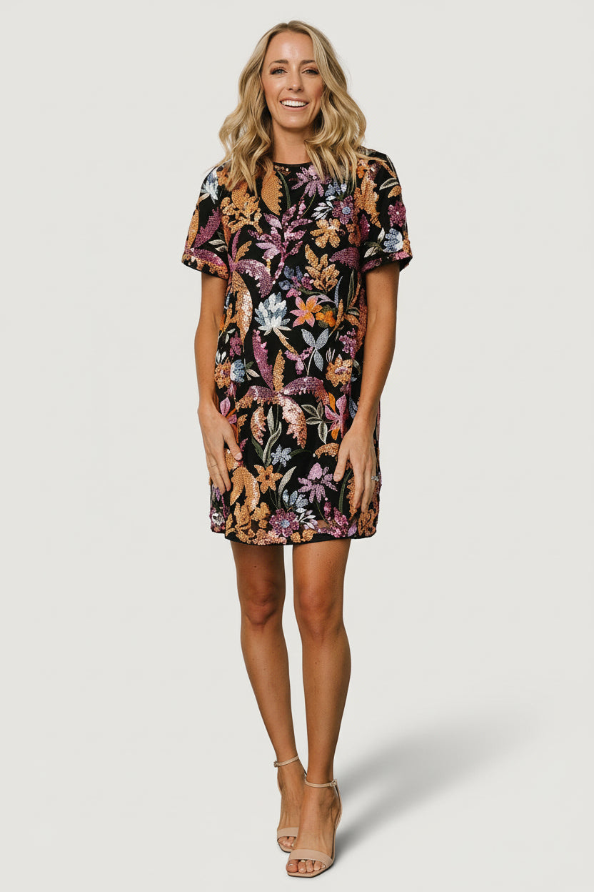 Baltic Born - Patricia Sequin Short Dress