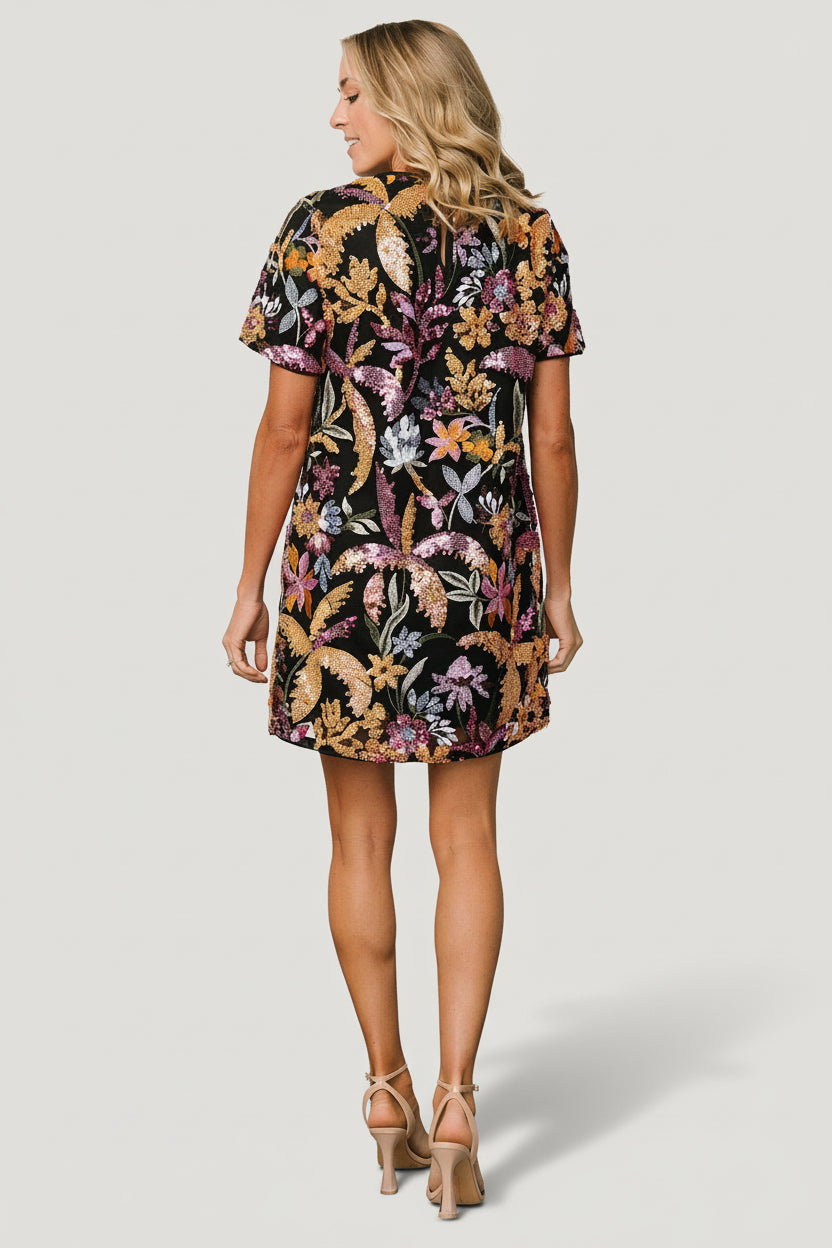 Baltic Born - Patricia Sequin Short Dress