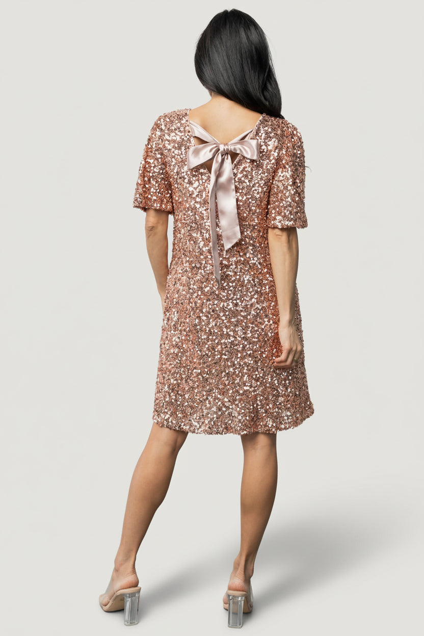 Baltic Born - Asta Sequin Shift Dress