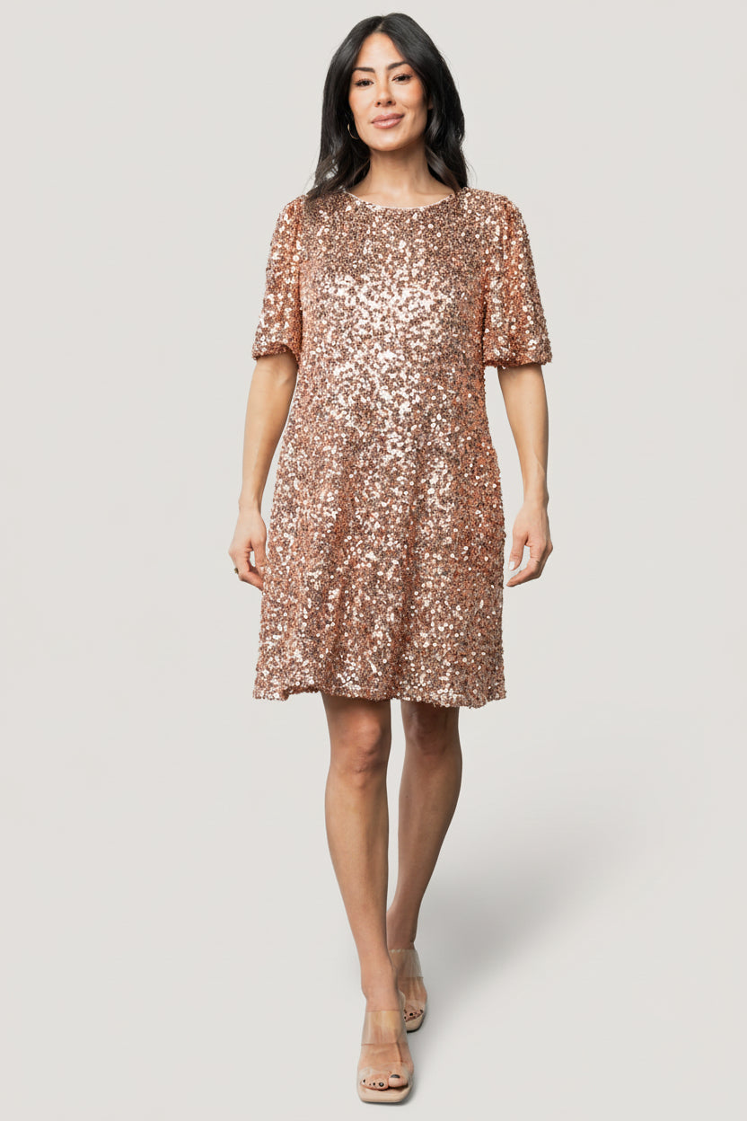 Baltic Born - Asta Sequin Shift Dress