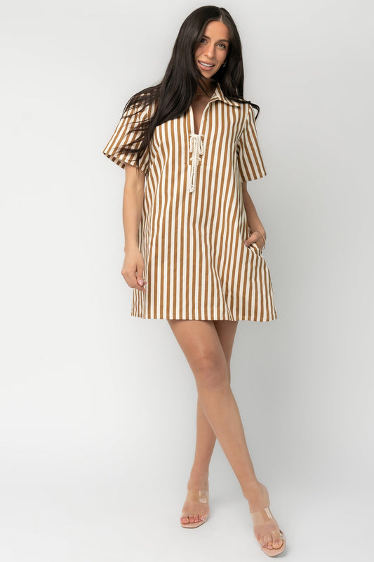 Baltic Born - Kyler Striped Short Dress