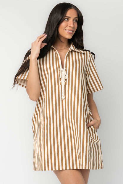Baltic Born - Kyler Striped Short Dress