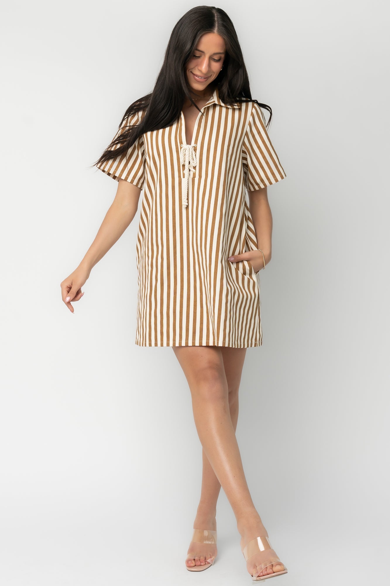 Baltic Born - Kyler Striped Short Dress