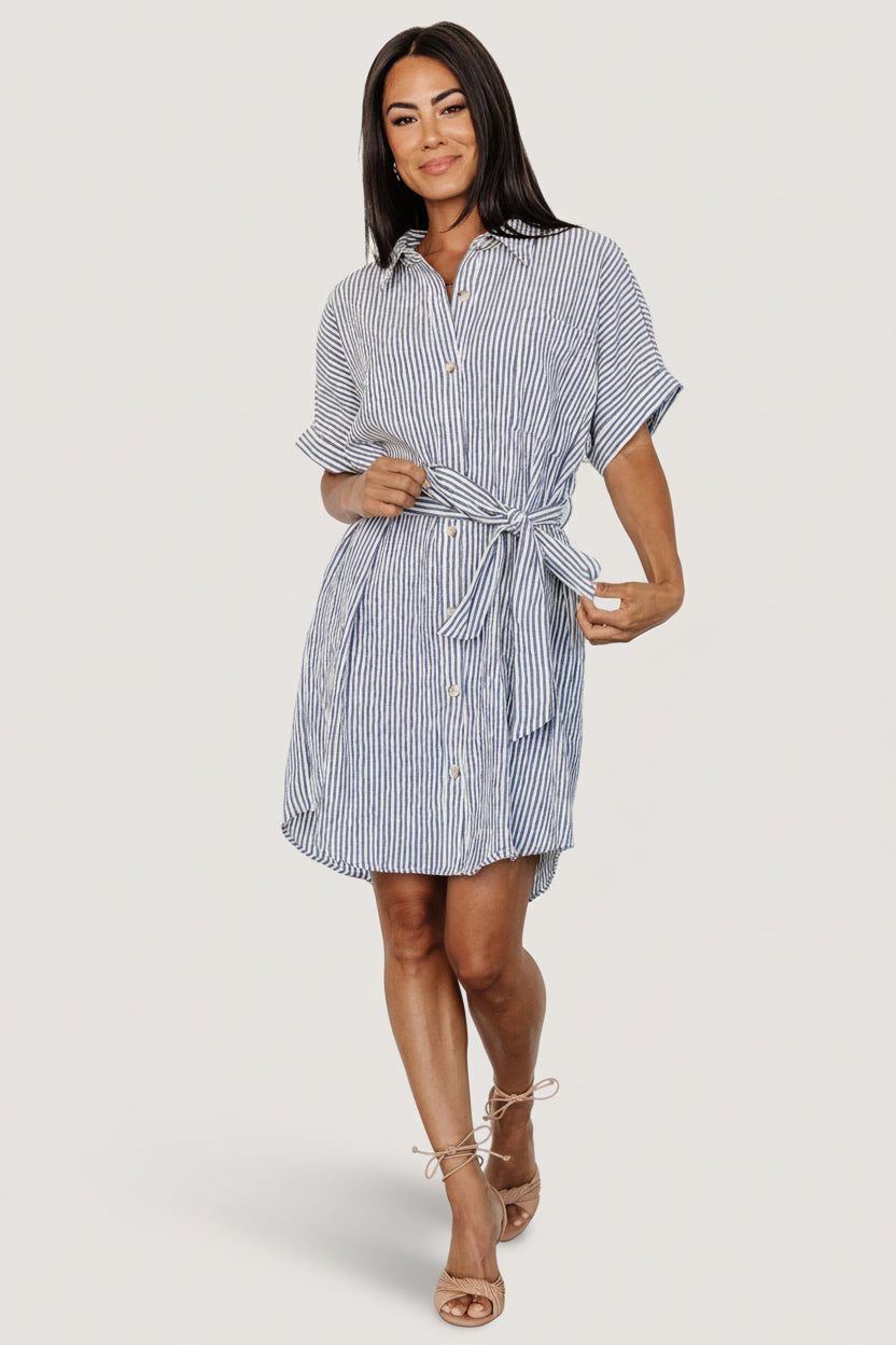 Baltic Born - Nautical Shirt Dress