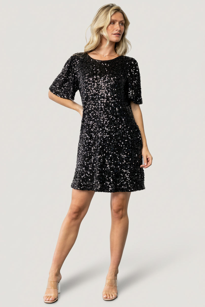 Baltic Born - Asta Sequin Shift Dress