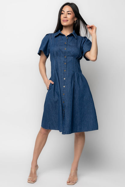 Baltic Born - Coco Denim Short Dress
