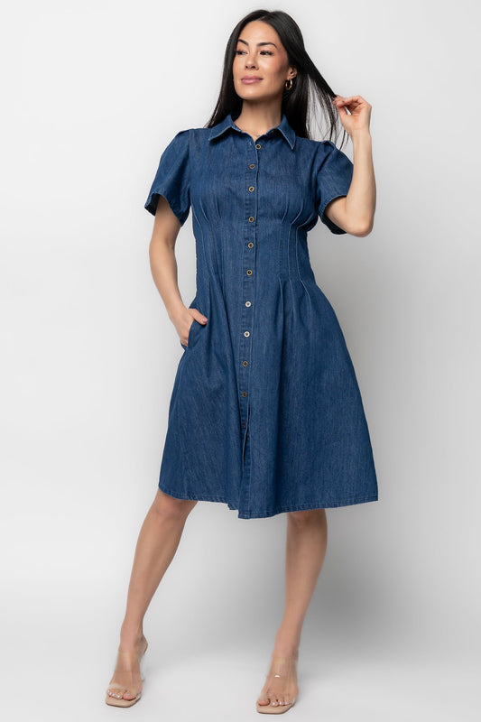 Baltic Born - Coco Denim Short Dress