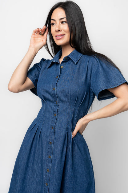 Baltic Born - Coco Denim Short Dress