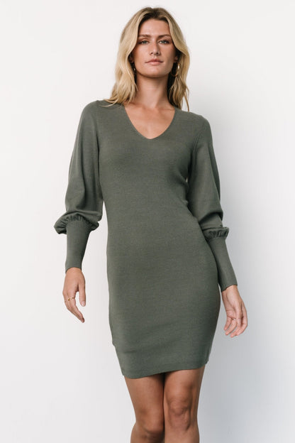 Baltic Born - Suki V Neck Sweater Dress