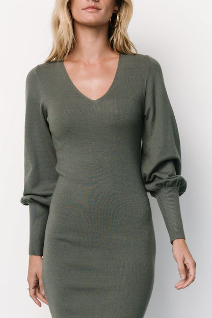 Baltic Born - Suki V Neck Sweater Dress